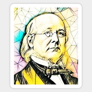 Horace Greeley Portrait | Horace Greeley Artwork 3 Magnet